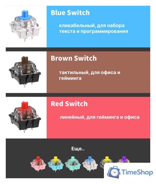 Клавиатура Royal Kludge RK100 RGB (черный, RK Red) - Изображение №14 — Интернет-магазин Time-Shop