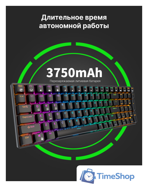 Клавиатура Royal Kludge RK100 RGB (черный, RK Red) - Изображение №9 — Интернет-магазин Time-Shop