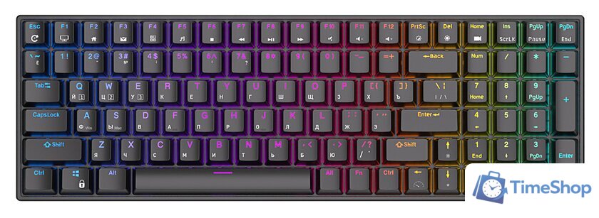 Клавиатура Royal Kludge RK100 RGB (черный, RK Red) - Изображение №1 — Интернет-магазин Time-Shop