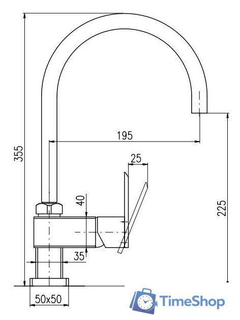 Смеситель Slezak RAV Yukon YU114.5 - Изображение №2 — Интернет-магазин Time-Shop