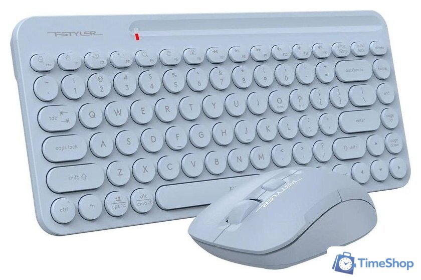 Офисный набор A4Tech Fstyler FG3200 Air2 (синий) - Изображение №3 — Интернет-магазин Time-Shop