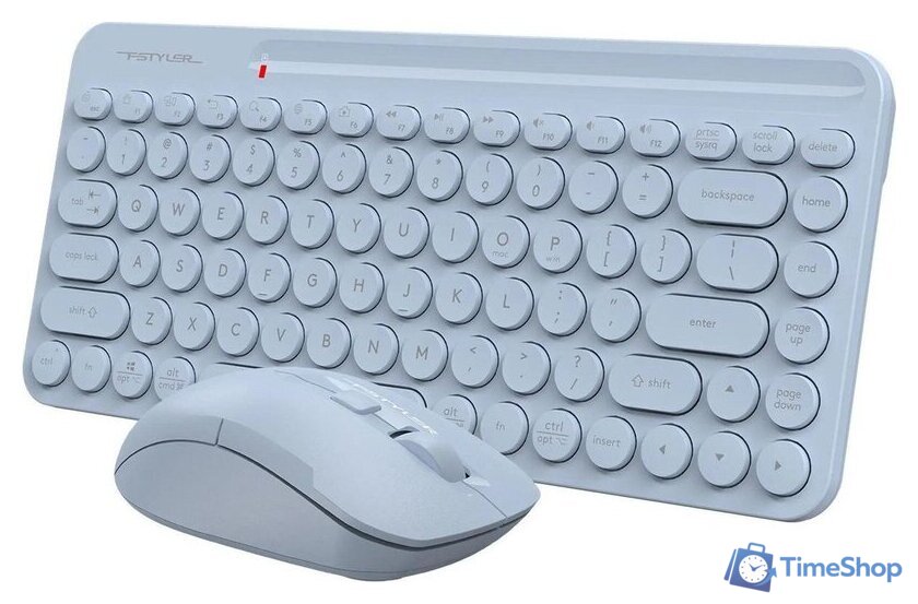 Офисный набор A4Tech Fstyler FG3200 Air2 (синий) - Изображение №4 — Интернет-магазин Time-Shop