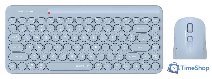 Офисный набор A4Tech Fstyler FG3200 Air2 (синий) - Изображение №1 — Интернет-магазин Time-Shop