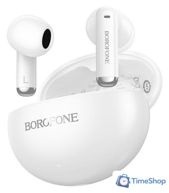 Наушники Borofone FQ12 (белый) - Изображение №1 — Интернет-магазин Time-Shop