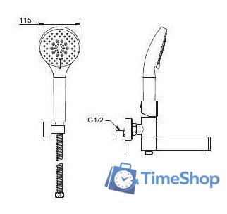 Смеситель Gappo G3281 - Изображение №2 — Интернет-магазин Time-Shop