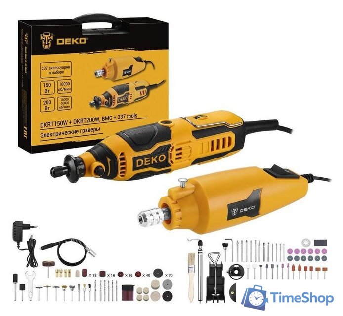  Deko DKRT150W и DKRT200W SET 237 083-1068 (набор граверов, оснастка, кейс) - Изображение №1 — Интернет-магазин Time-Shop