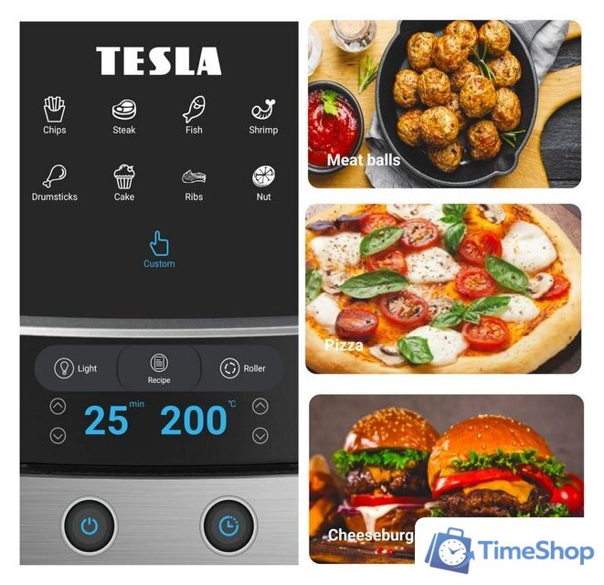 Аэрогриль (аэрофритюрница) Tesla Electronics AirCook Grill QG800 - Изображение №3 — Интернет-магазин Time-Shop