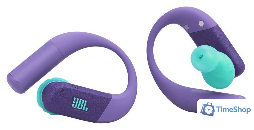 Наушники JBL Endurance Peak 4 (фиолетовый/бирюзовый) - Изображение №2 — Интернет-магазин Time-Shop
