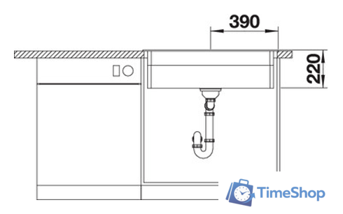 Кухонная мойка Blanco Etagon 8 (серый беж) 525194 - Изображение №4 — Интернет-магазин Time-Shop