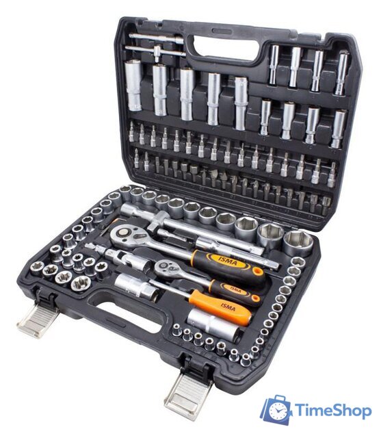 Универсальный набор инструментов ISMA 41082-5 (108 предметов) - Изображение №1 — Интернет-магазин Time-Shop