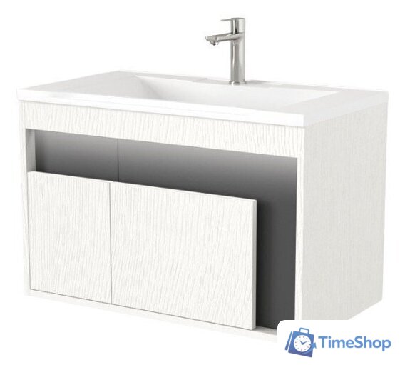  Дабер Тумба под умывальник 016 70 Т16.7.0.20_light (с подсветкой, белый древесный/серый) - Изображение №1 — Интернет-магазин Time-Shop