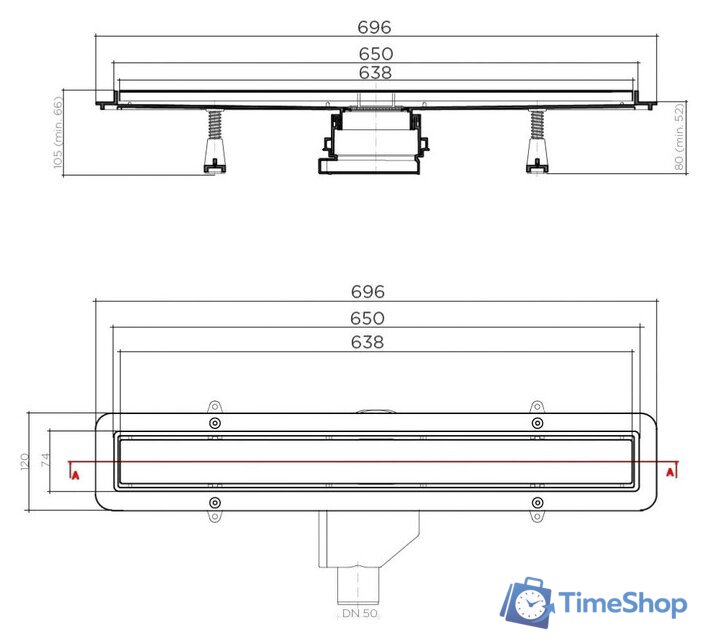 Трап/канал Pestan Betto by Pestan Line 650 263886 13702510 - Изображение №10 — Интернет-магазин Time-Shop