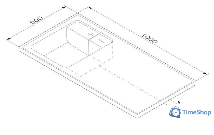 Умывальник AM.PM X-Joy M85AWPL1001WG - Изображение №9 — Интернет-магазин Time-Shop