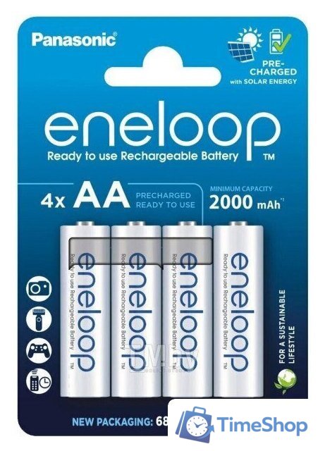 Аккумулятор Panasonic Eneloop AA BK-3MCDE/4CP (4 шт) - Изображение №1 — Интернет-магазин Time-Shop
