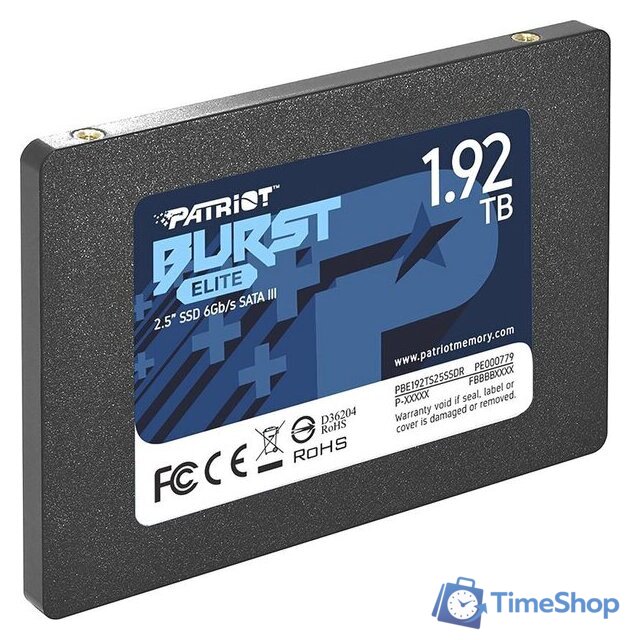 SSD Patriot Burst Elite 1.92TB PBE192TS25SSDR - Изображение №2 — Интернет-магазин Time-Shop