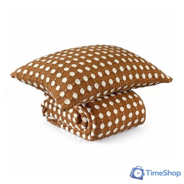 Чехол на подушку Tkano Essential. Polka dots TK23-CC0007 (карамельный) - Изображение №5 — Интернет-магазин Time-Shop