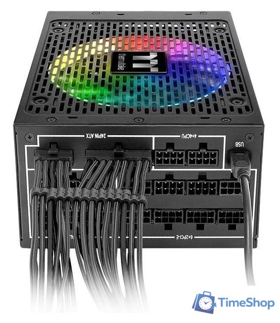 Блок питания Thermaltake Toughpower iRGB PLUS 1250W Titanium PS-TPI-1250DPCTEU-T - Изображение №4 — Интернет-магазин Time-Shop