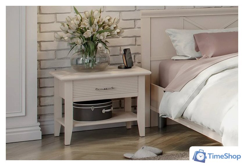 Тумба Ангстрем Кантри спальня КА-300.09 (Я16) исп.9 (кашемир серый) - Изображение №3 — Интернет-магазин Time-Shop