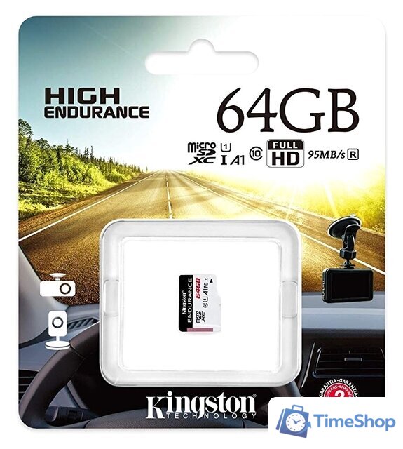 Карта памяти Kingston High Endurance microSDXC 64GB - Изображение №3 — Интернет-магазин Time-Shop