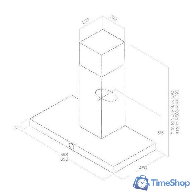 Кухонная вытяжка Elica Lol IX/A/60 - Изображение №3 — Интернет-магазин Time-Shop