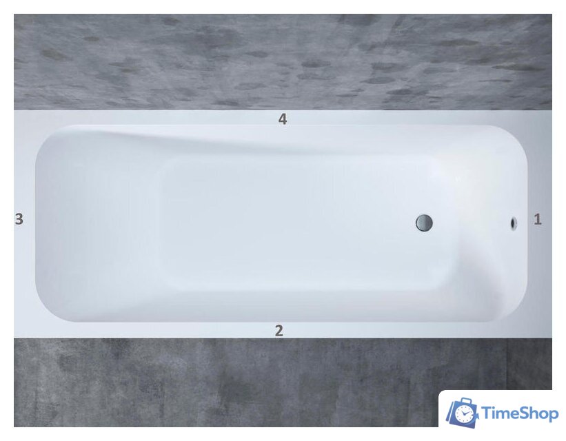 Ванна Salini Orlando 160x70 102015G (S-Sense, глянцевый) - Изображение №5 — Интернет-магазин Time-Shop