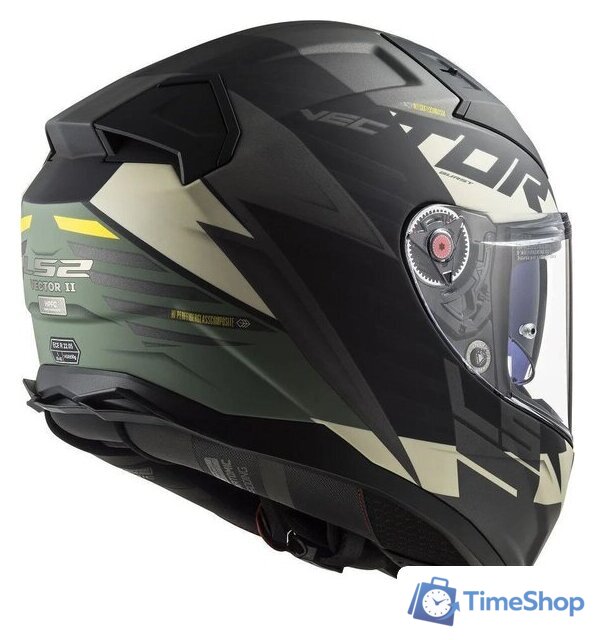 Мотошлем LS2 FF811 Vector II Absolute (S, матовый черный/серебристый) - Изображение №10 — Интернет-магазин Time-Shop