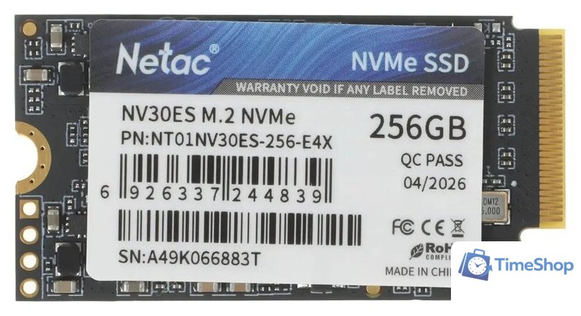 SSD Netac NV30ES 256GB NT01NV30ES-256-E4X - Изображение №1 — Интернет-магазин Time-Shop
