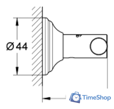 Крючок для ванны Grohe Essentials Authentic 40656001 (хром) - Изображение №2 — Интернет-магазин Time-Shop