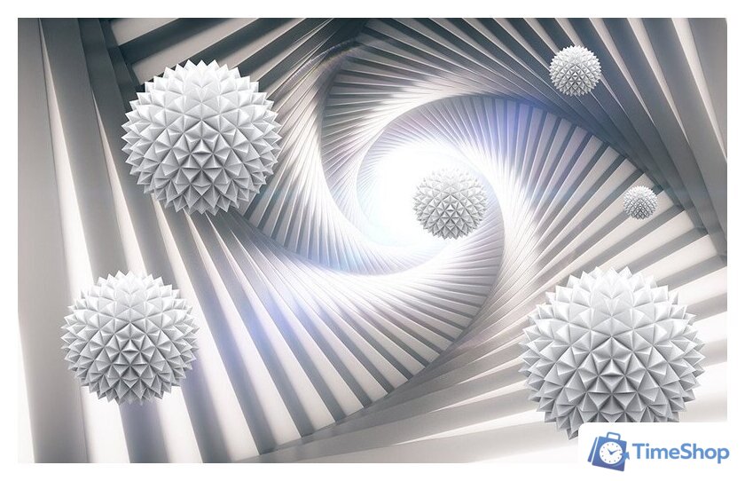 Фотообои Vimala 3D Острые шары в спирали 270x400 - Изображение №1 — Интернет-магазин Time-Shop