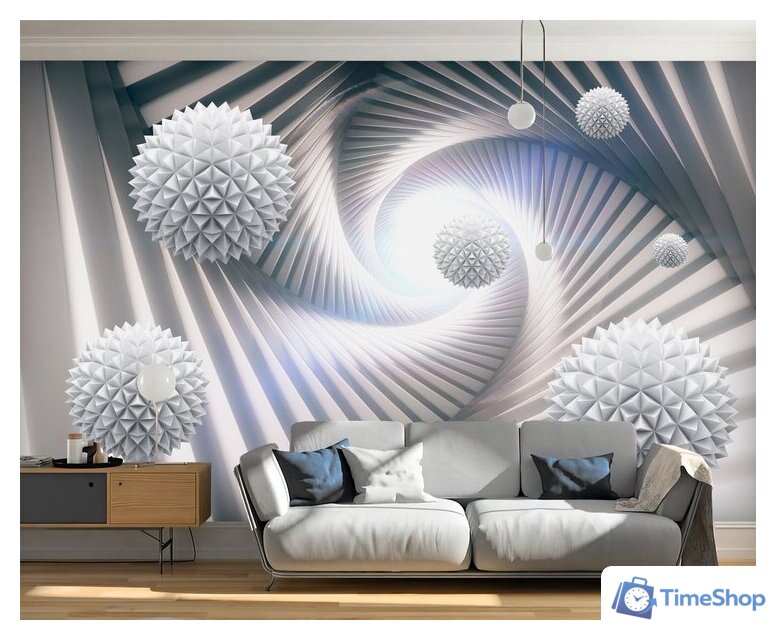 Фотообои Vimala 3D Острые шары в спирали 270x400 - Изображение №2 — Интернет-магазин Time-Shop