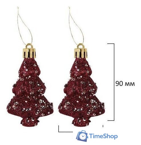 Елочная игрушка Золотая сказка Burgundy Style 592591 (бордо) - Изображение №16 — Интернет-магазин Time-Shop