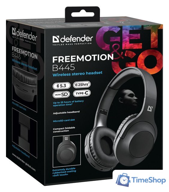 Наушники Defender FreeMotion B445 - Изображение №10 — Интернет-магазин Time-Shop