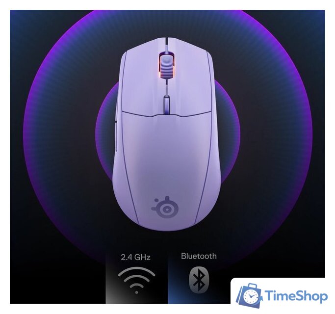 Игровая мышь SteelSeries Rival 3 Wireless Gen 2 (сиреневый) - Изображение №6 — Интернет-магазин Time-Shop