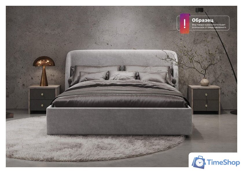 Кровать Сонум Nicole 180x200 (лаунж белый) - Изображение №6 — Интернет-магазин Time-Shop