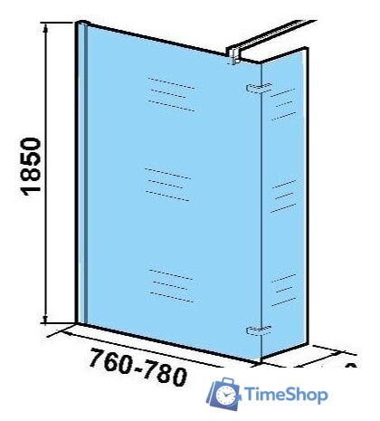 Душевая стенка WeltWasser WW400 80G+30G - Изображение №5 — Интернет-магазин Time-Shop