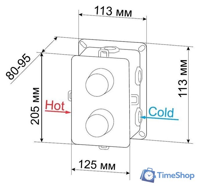 Душевая система  RGW SP-6143-01 - Изображение №9 — Интернет-магазин Time-Shop