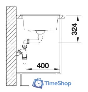Кухонная мойка Blanco Metra 9 (кофе) [515050] - Изображение №3 — Интернет-магазин Time-Shop