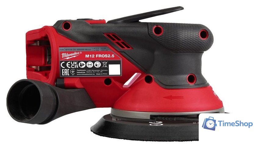 Эксцентриковая шлифмашина Milwaukee M12FROS2.5-502X 4933493648 (с 2-мя АКБ, кейс) - Изображение №9 — Интернет-магазин Time-Shop