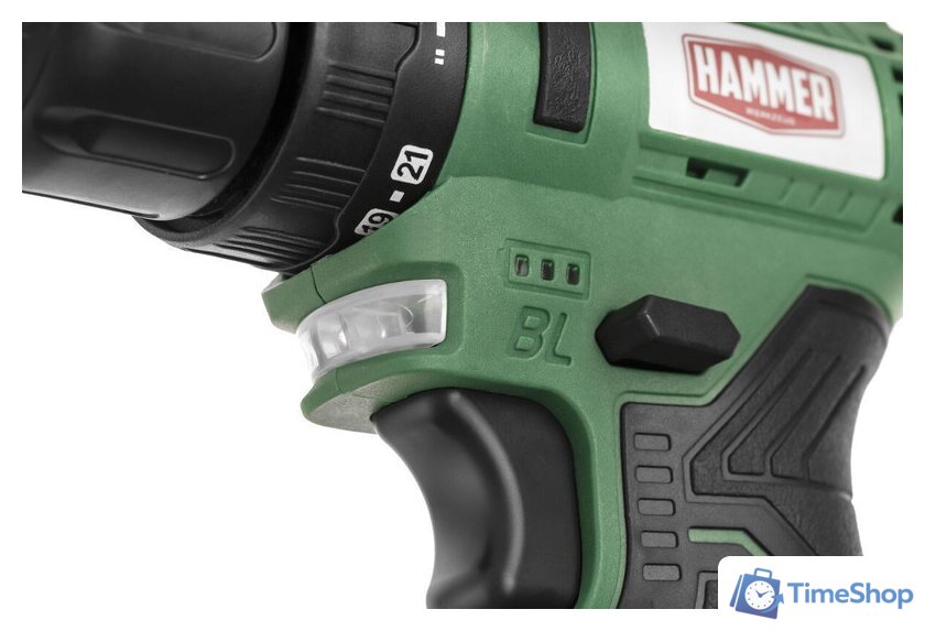 Дрель-шуруповерт Hammer ACD12BLC (с 2-мя АКБ, кейс) - Изображение №9 — Интернет-магазин Time-Shop