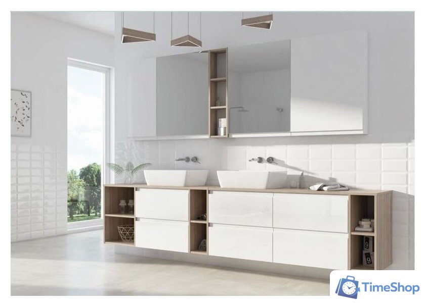  Cersanit Шкаф для ванной Moduo 60 SB-SW-MOD60/Wh - Изображение №3 — Интернет-магазин Time-Shop