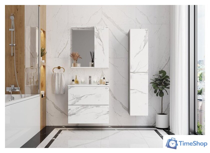  Onika Тумба под умывальник Марбл 65.13 106548 - Изображение №2 — Интернет-магазин Time-Shop