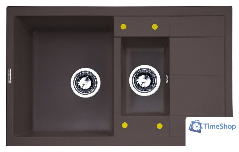 Кухонная мойка Zigmund & Shtain Rechteck 780.2 (швейцарский шоколад) - Изображение №1 — Интернет-магазин Time-Shop