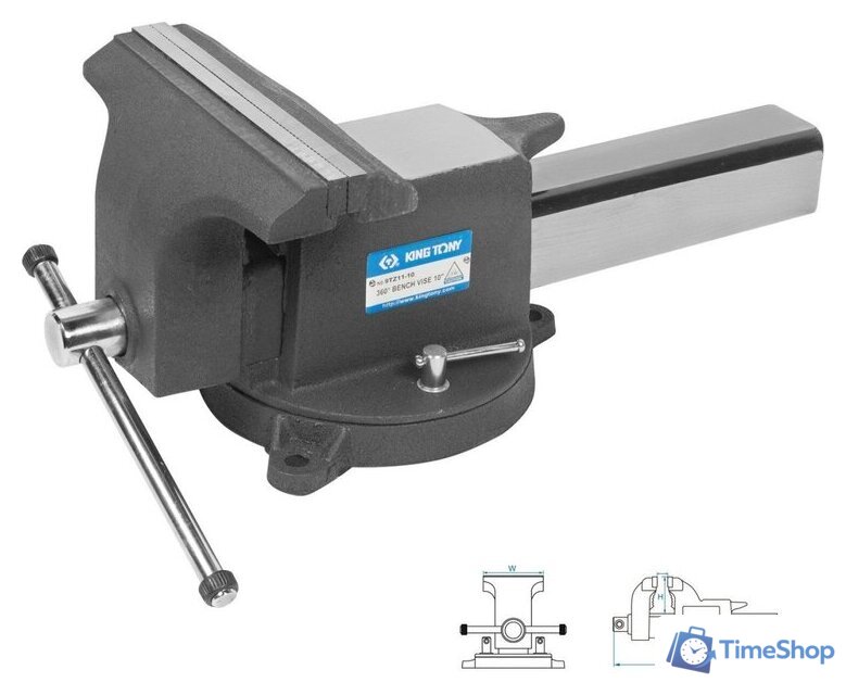 Тиски King Tony 9TZ11-12 - Изображение №1 — Интернет-магазин Time-Shop