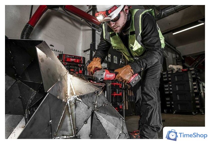 Угловая шлифмашина Milwaukee M18 ONEFSAG125XPDB-0X Fuel One Key 4933478434 (без АКБ) - Изображение №5 — Интернет-магазин Time-Shop