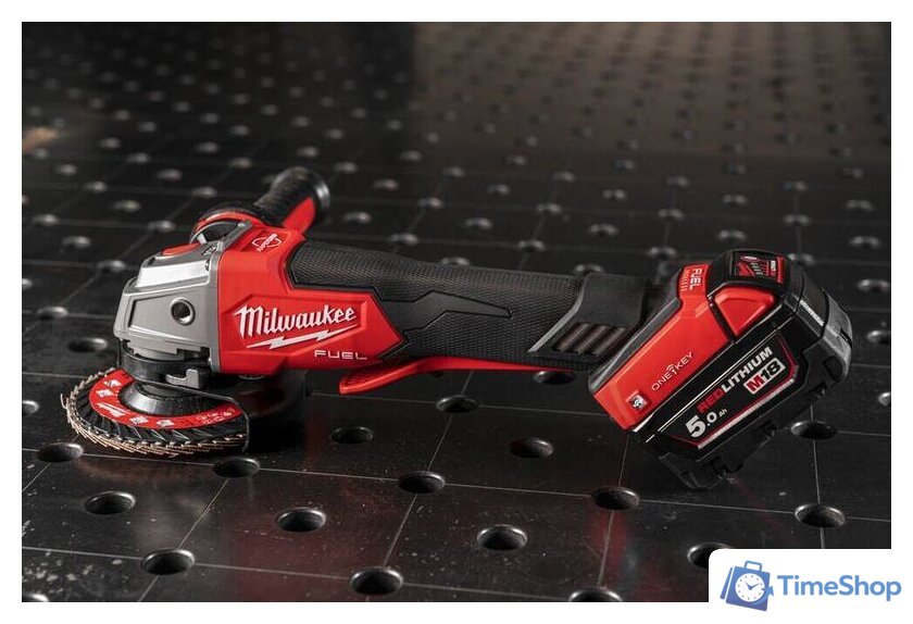 Угловая шлифмашина Milwaukee M18 ONEFSAG125XPDB-0X Fuel One Key 4933478434 (без АКБ) - Изображение №3 — Интернет-магазин Time-Shop