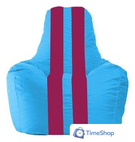 Кресло-мешок Flagman Спортинг С1.1-268 (голубой/лиловый) - Изображение №1 — Интернет-магазин Time-Shop