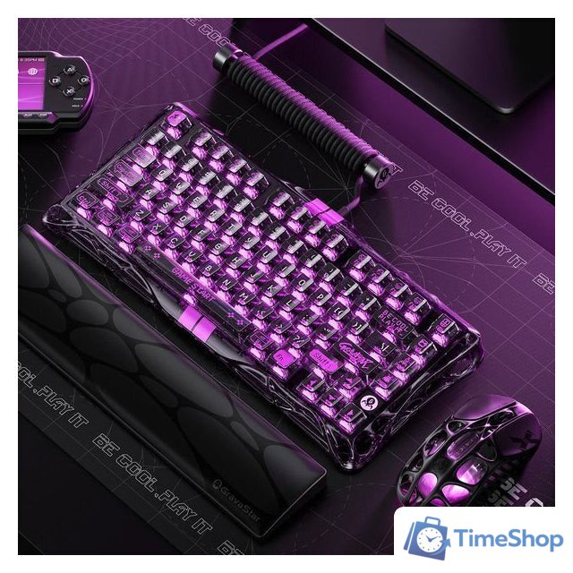 Клавиатура Gravastar Mercury V75 Lite Transparent Black (GravaStar Magnetic Blackcore) - Изображение №13 — Интернет-магазин Time-Shop