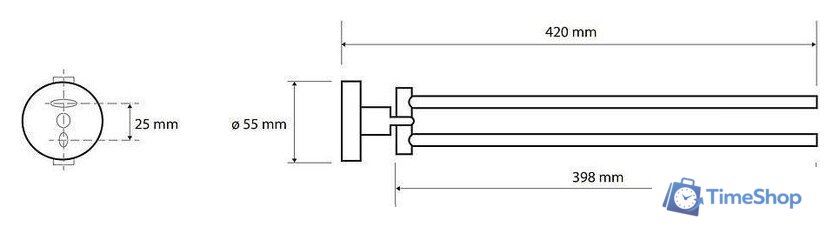 Держатель для полотенца Bemeta White 104204194 - Изображение №2 — Интернет-магазин Time-Shop