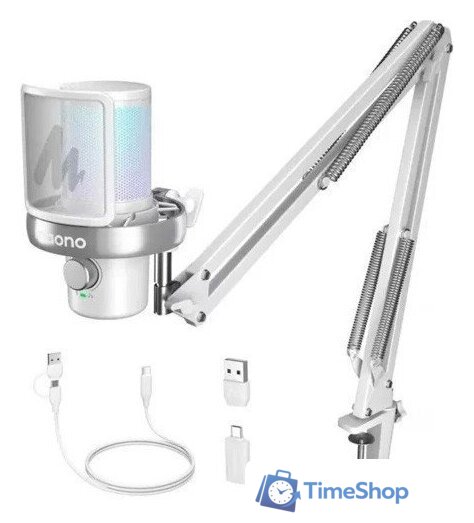 Проводной микрофон Maono DM40 Pro S (белый) - Изображение №1 — Интернет-магазин Time-Shop