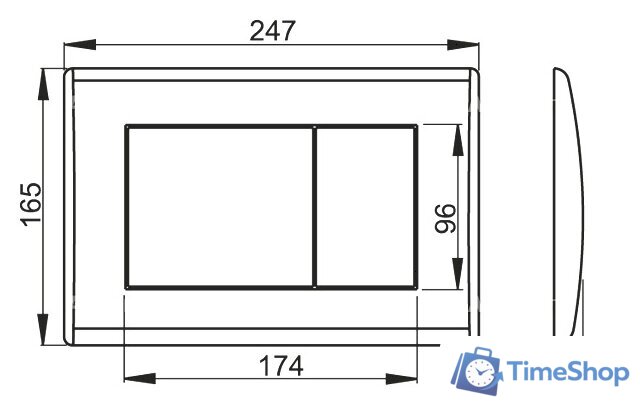 Панель смыва Alcaplast M270 - Изображение №2 — Интернет-магазин Time-Shop